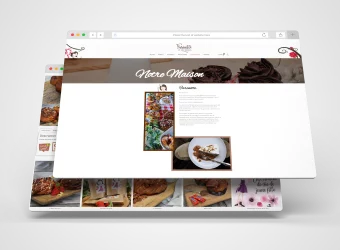 Capture d'écran du site internet gourmand de Farinette et ses Délices, conçu par Boost Digital